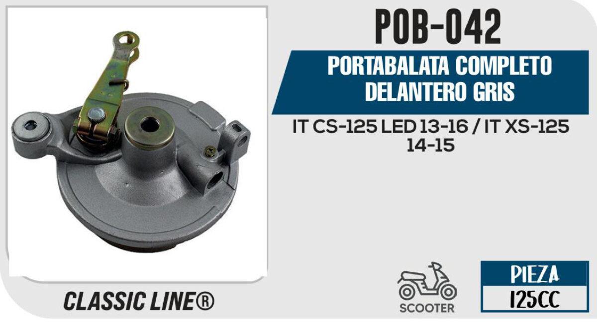 PORTABALATA COMPLETO DELANTERO GRIS