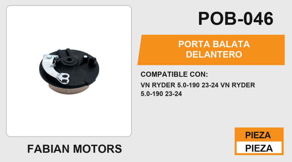 PORTA BALATA DELANTERO