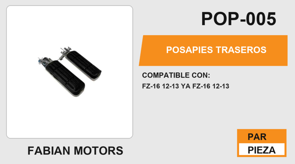 POSAPIES TRASEROS