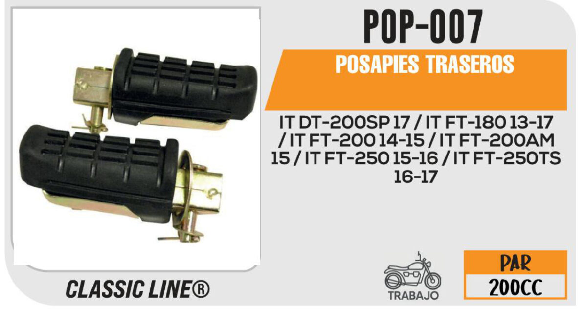 POSAPIES TRASEROS