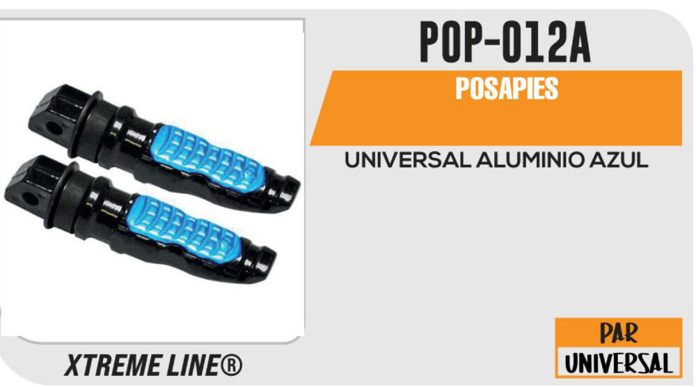 POSAPIES ALUMINIO AZUL