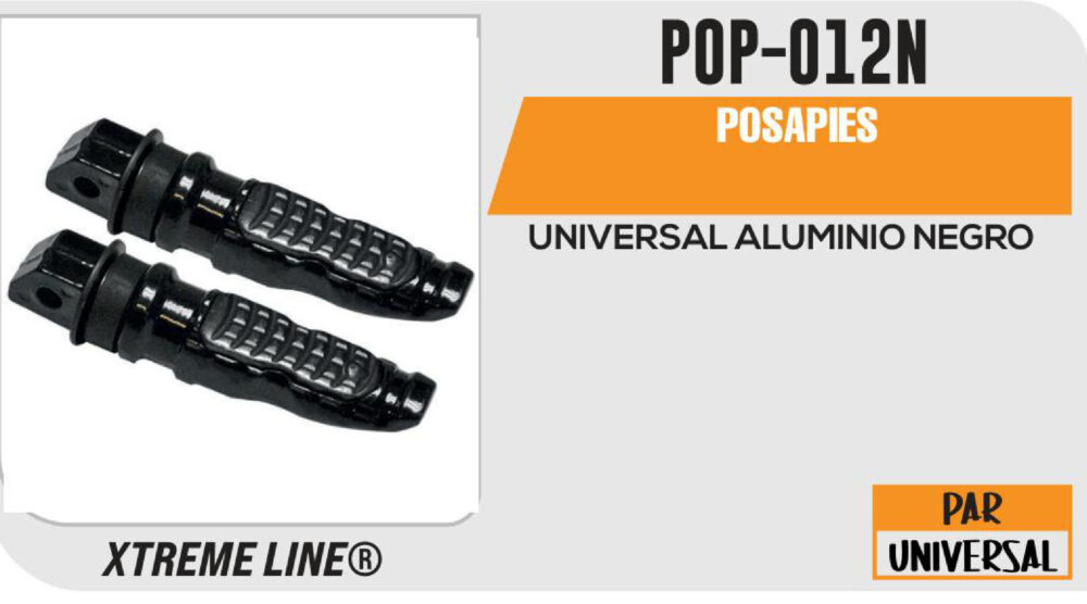 POSAPIES ALUMINIO NEGRO