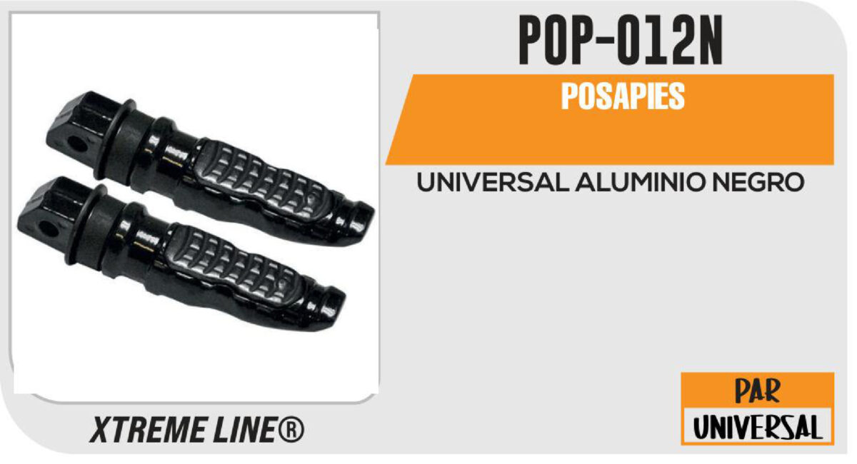 POSAPIES ALUMINIO NEGRO