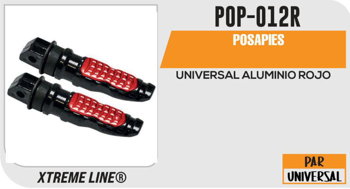 POSAPIES ALUMINIO ROJO