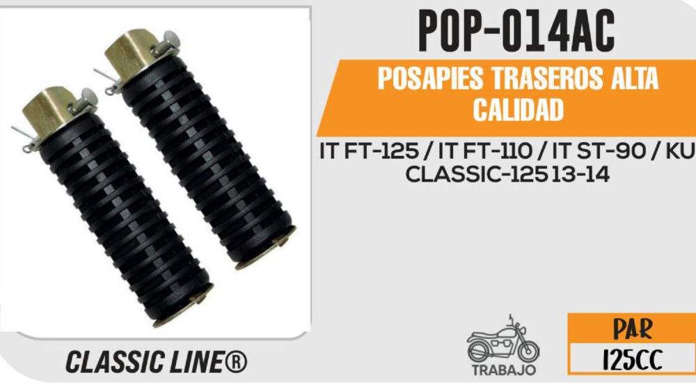 POSAPIES TRASEROS ALTA CALIDAD