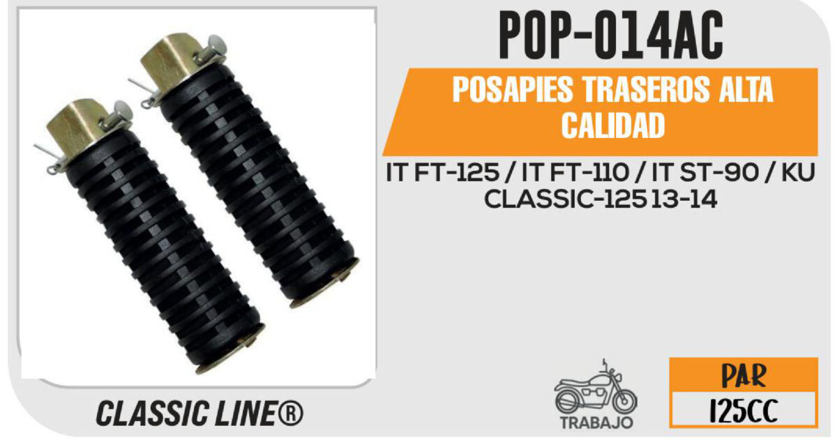 POSAPIES TRASEROS ALTA CALIDAD