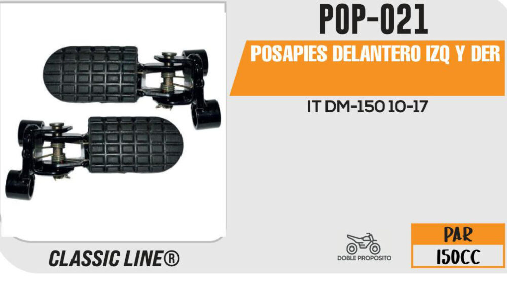 POSAPIE DELANTERO IZQUIERDA Y DERECHO