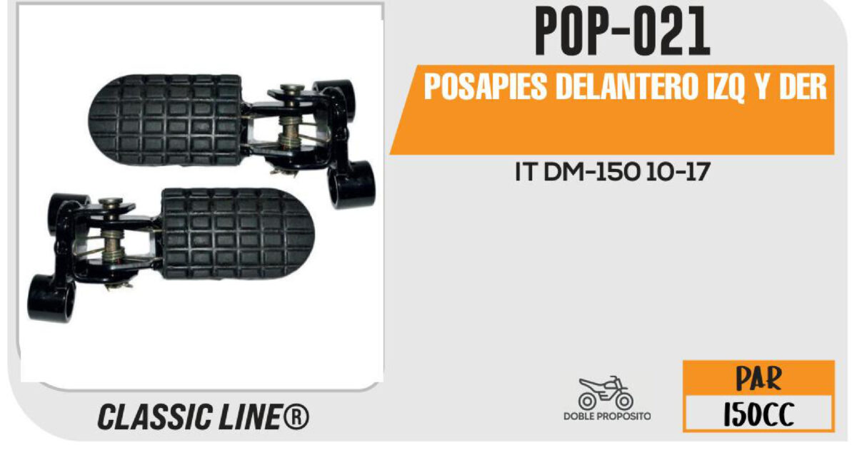 POSAPIE DELANTERO IZQUIERDA Y DERECHO
