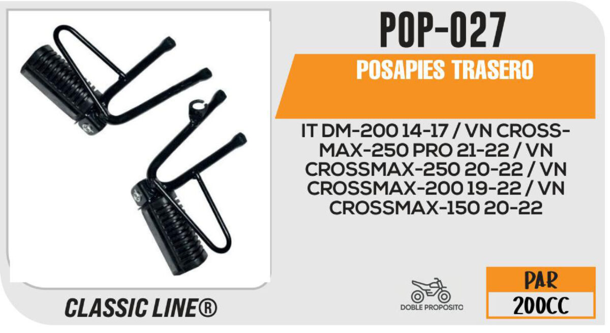 POSAPIE TRASERO