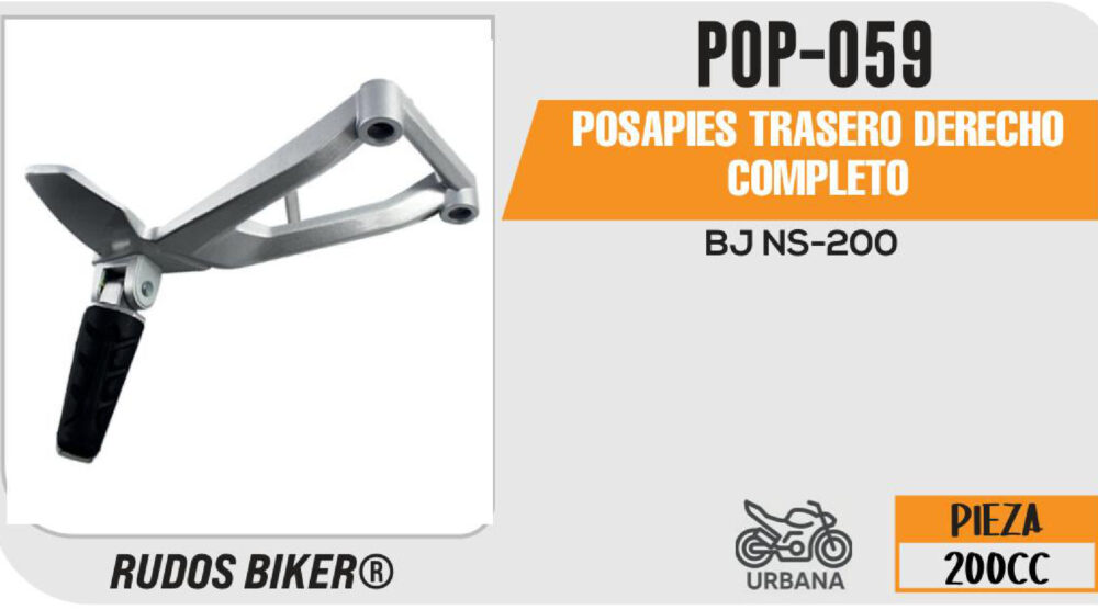 POSAPIE TRASERO DERECHO COMPLETO