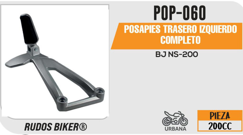 POSAPIE TRASERO IZQUIERDA COMPLETO
