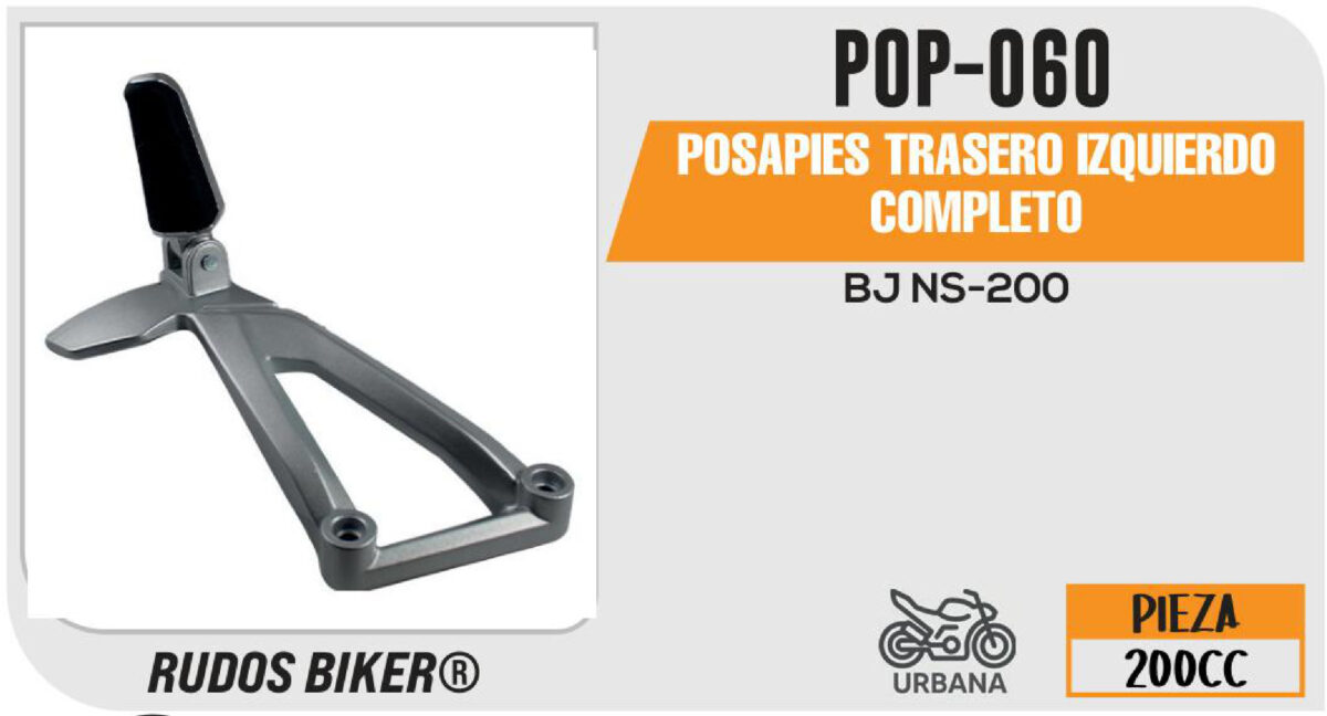 POSAPIE TRASERO IZQUIERDA COMPLETO