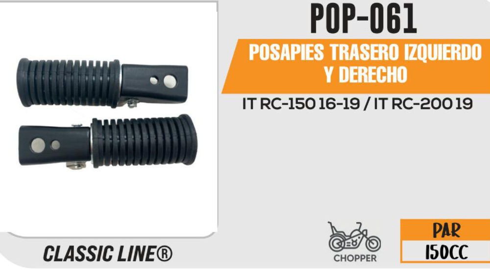 POSAPIE TRASERO IZQUIERDA Y DERECHO
