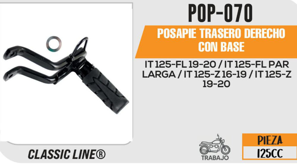POSAPIE TRASERO DERECHO CON BASE
