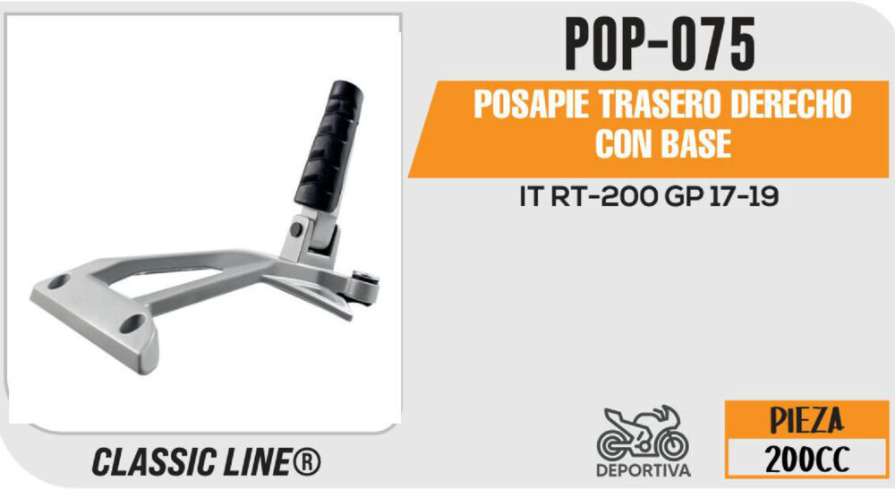 POSAPIE TRASERO DERECHO CON BASE