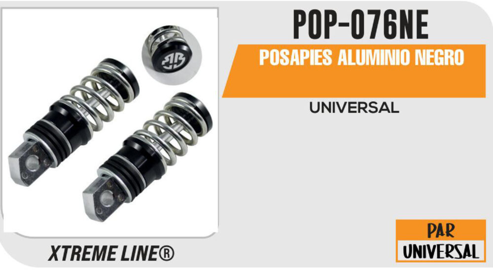 POSAPIES ALUMINIO NEGRO