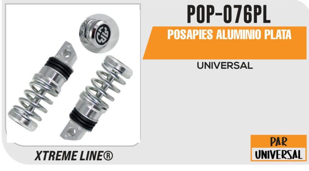POSAPIES ALUMINIO PLATA