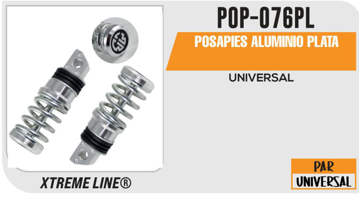 POSAPIES ALUMINIO PLATA