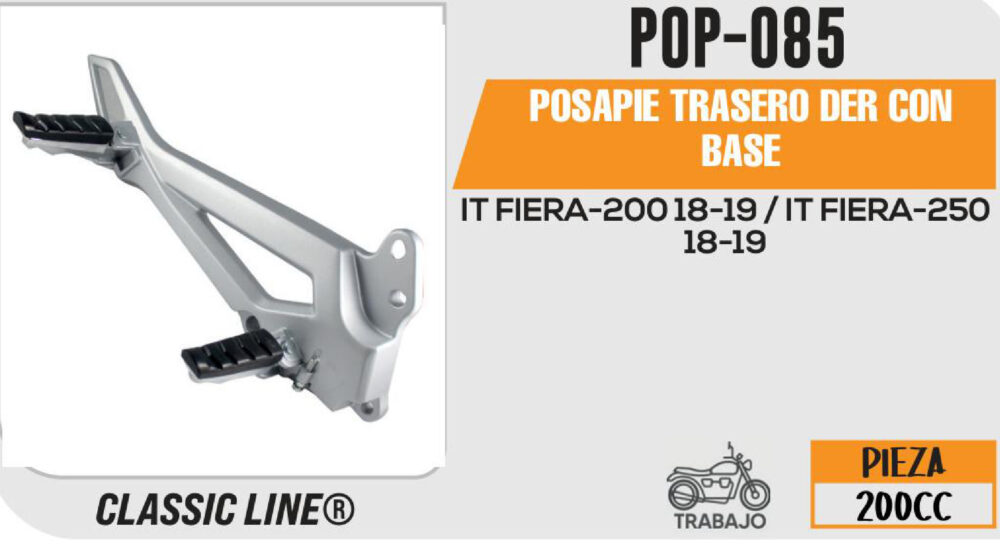 POSAPIE TRASERO DERECHO CON BASE