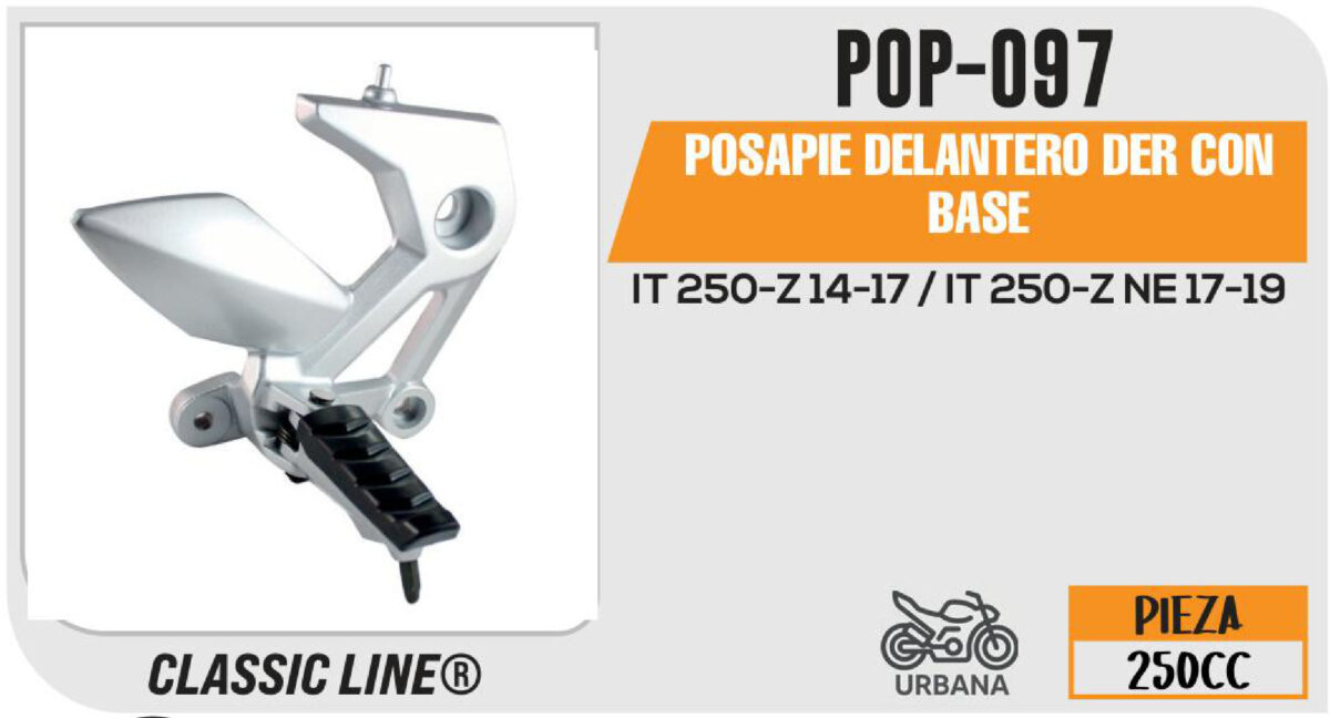 POSAPIE DELANTERO DERECHO CON BASE