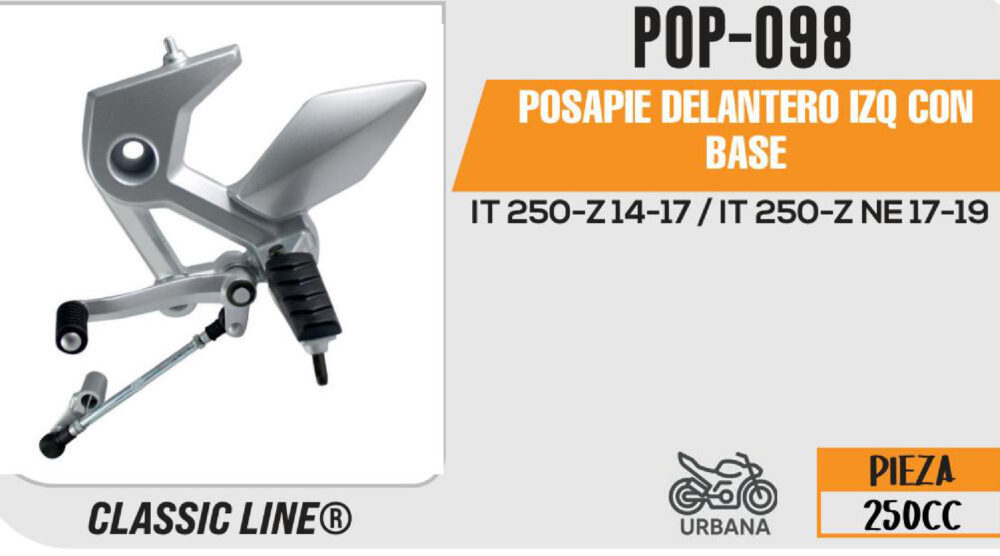 POSAPIE DELANTERO IZQUIERDA CON BASE