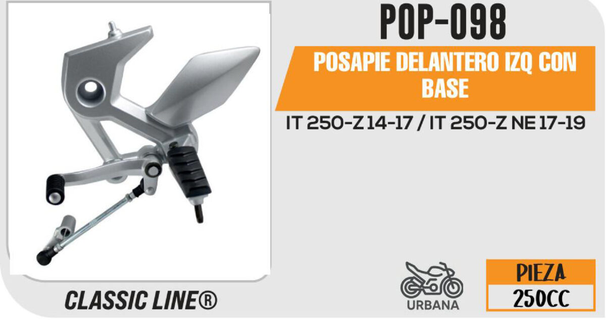 POSAPIE DELANTERO IZQUIERDA CON BASE