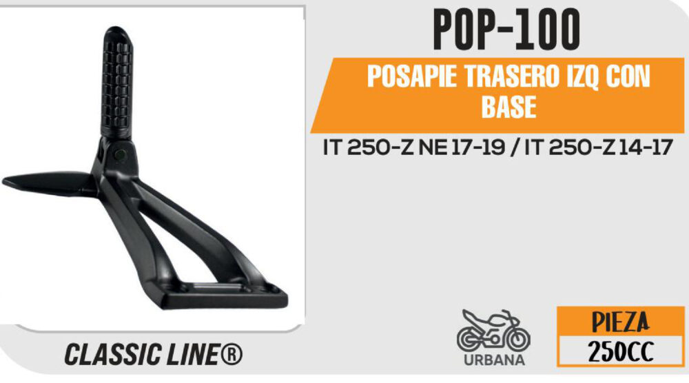 POSAPIE TRASERO IZQUIERDA CON BASE