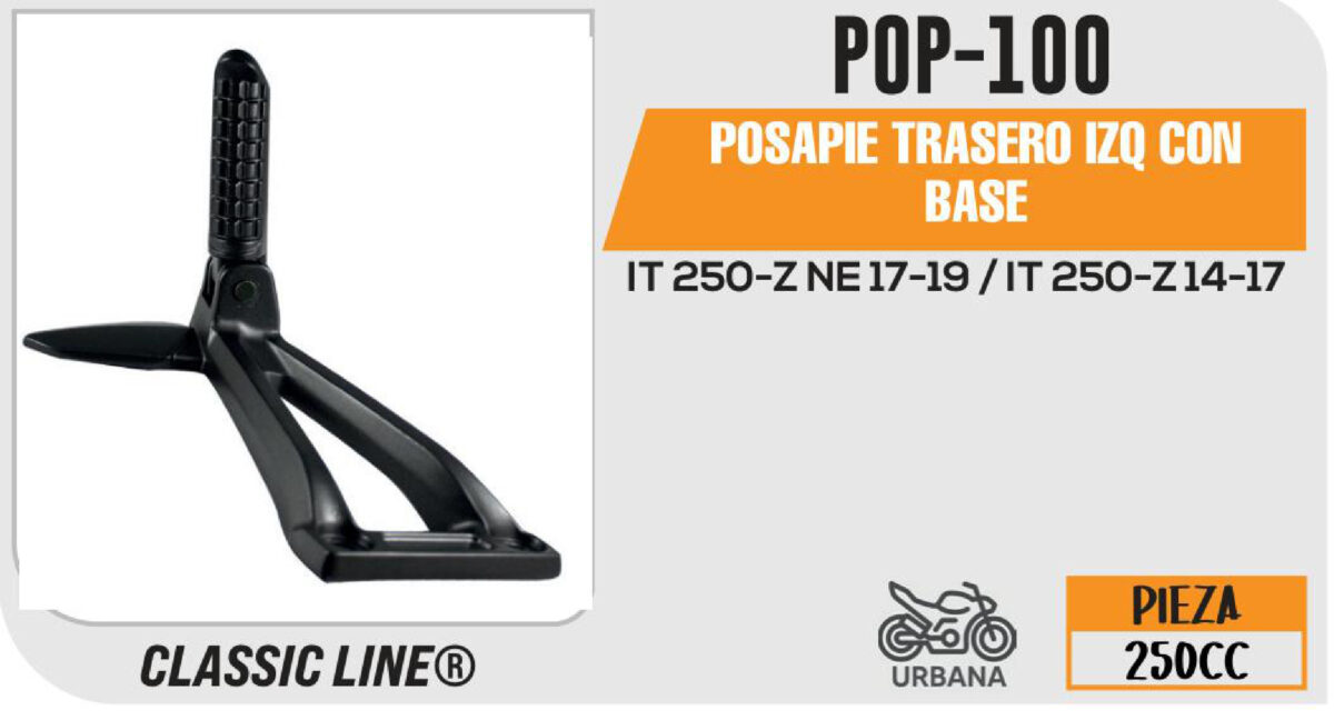 POSAPIE TRASERO IZQUIERDA CON BASE