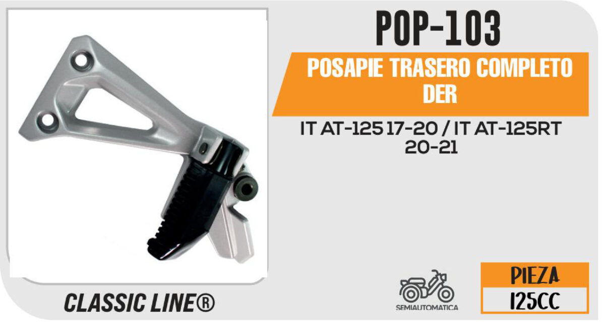 POSAPIE TRASERO COMPLETO DER