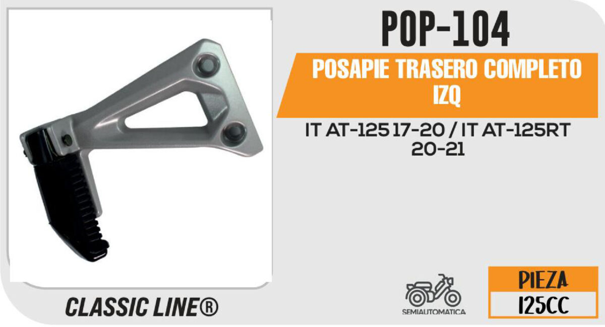 POSAPIE TRASERO COMPLETO IZQ