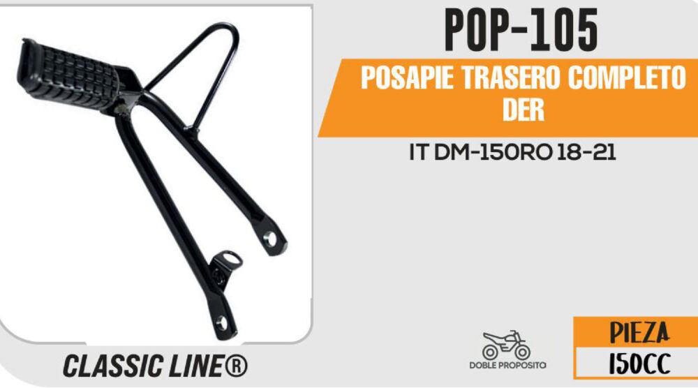 POSAPIE TRASERO COMPLETO DER
