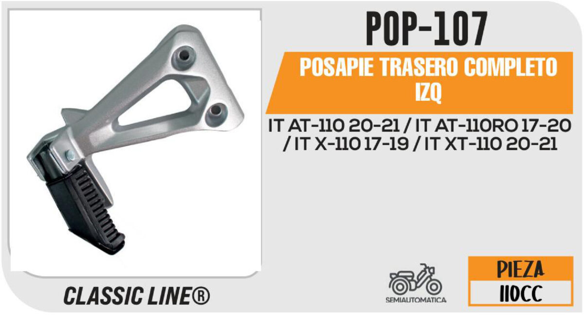 POSAPIE TRASERO IZQUIERDO CON BASE