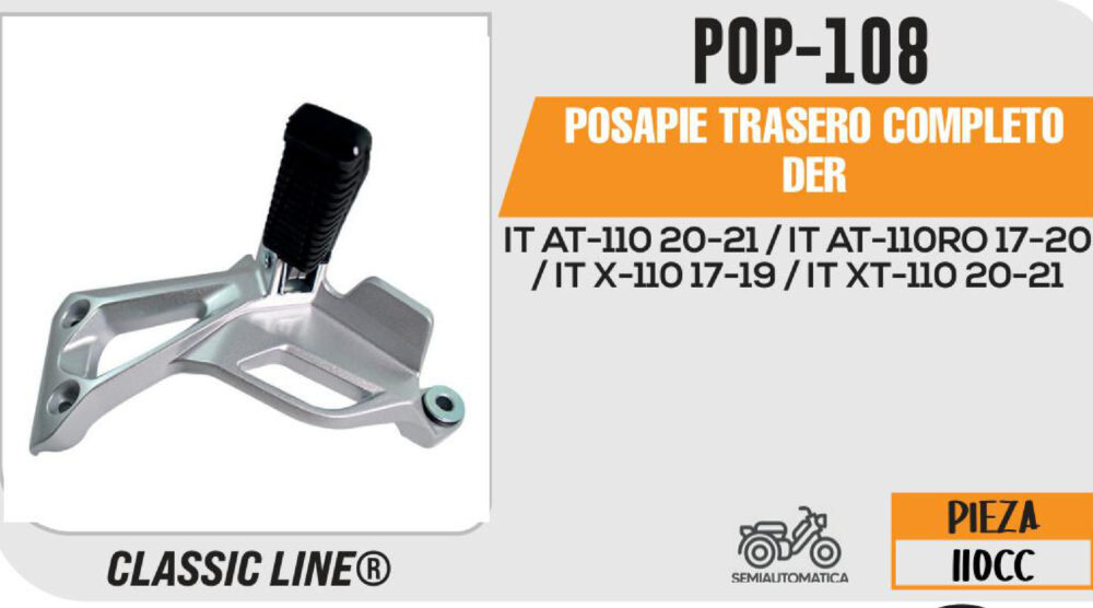 POSAPIE TRASERO DERECHO CON BASE