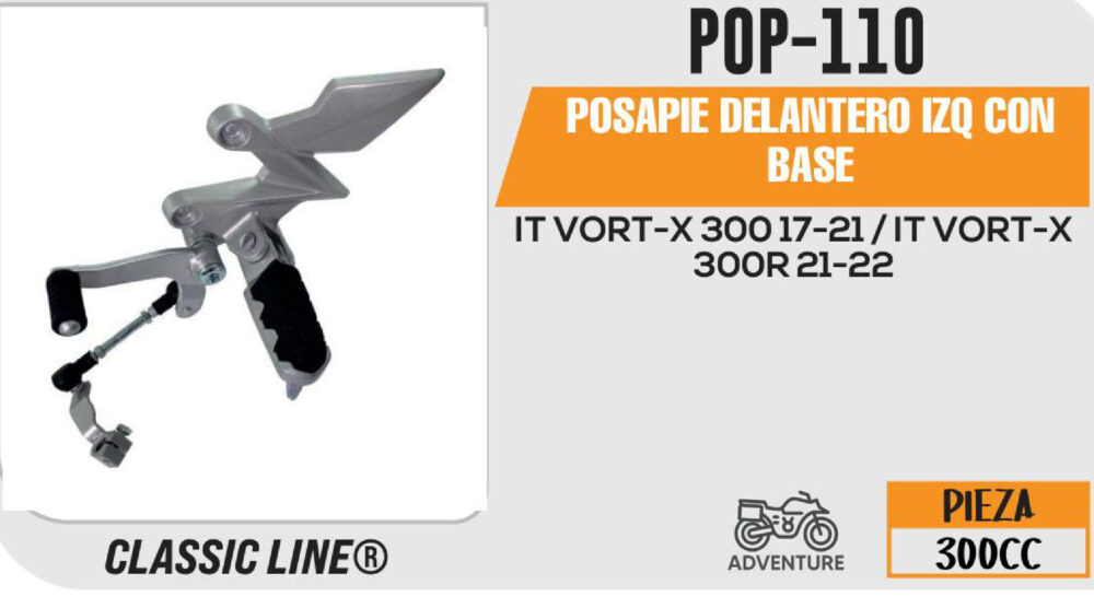 POSAPIE DELANTERO IZQ CON BASE
