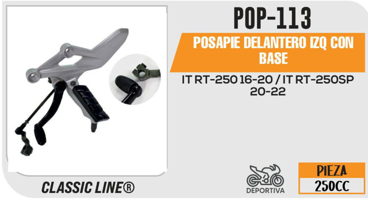 POSAPIE DELANTERO IZQ CON BASE