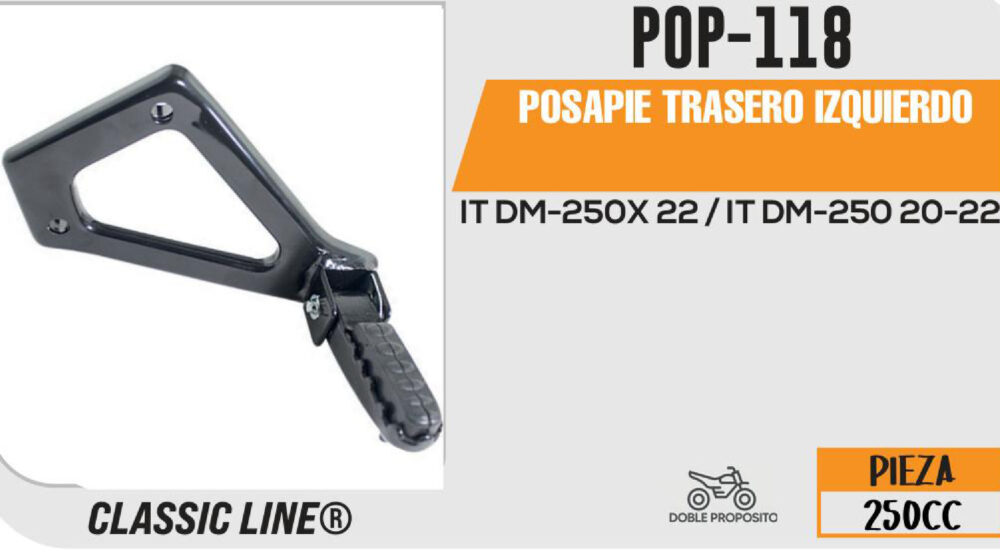 POSAPIE TRASERO IZQUIERDO