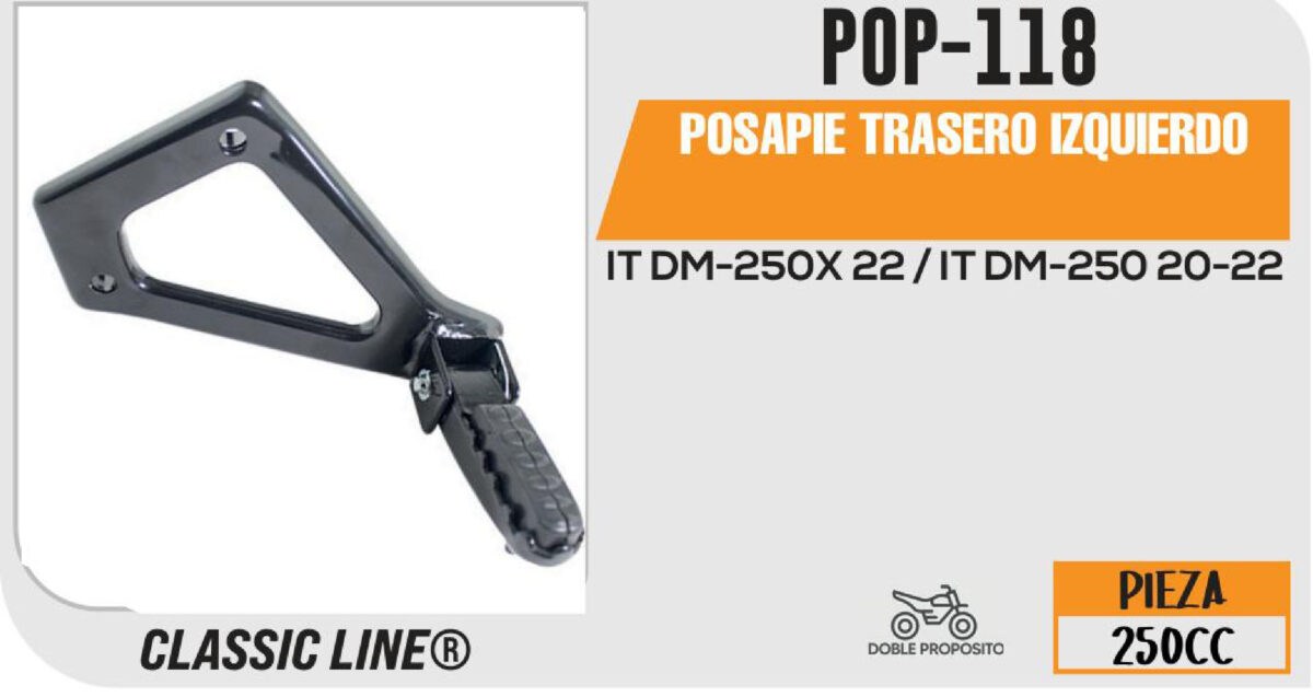 POSAPIE TRASERO IZQUIERDO