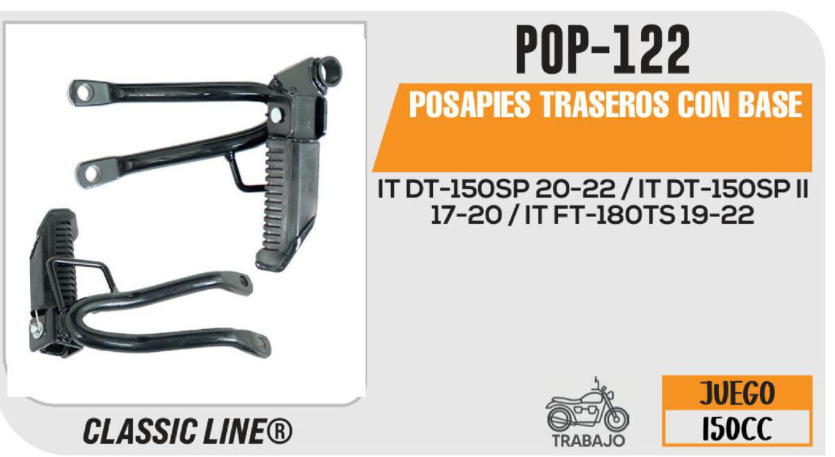 POSAPIES TRASEROS CON BASE