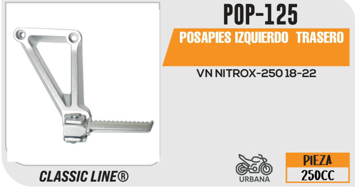 POSAPIES IZQUIERDO TRASERO