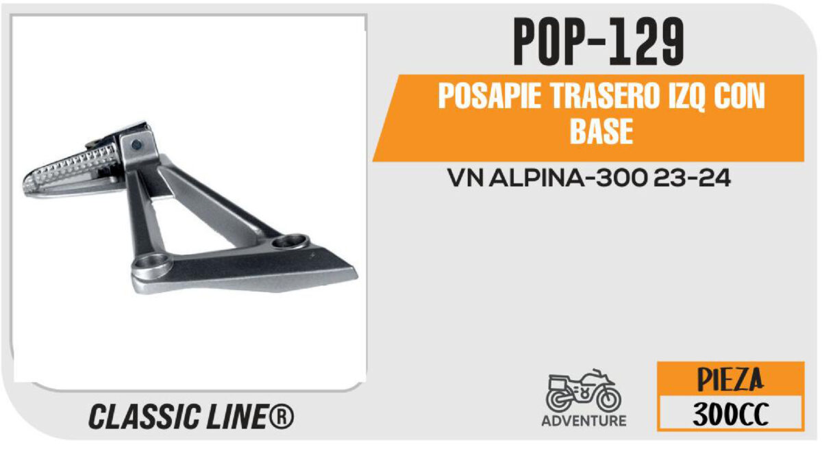 POSAPIE TRASERO IZQ CON BASE