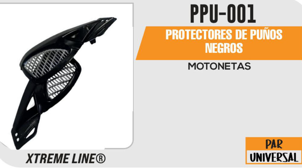 PROTECTORES DE PUÑOS NEGROS