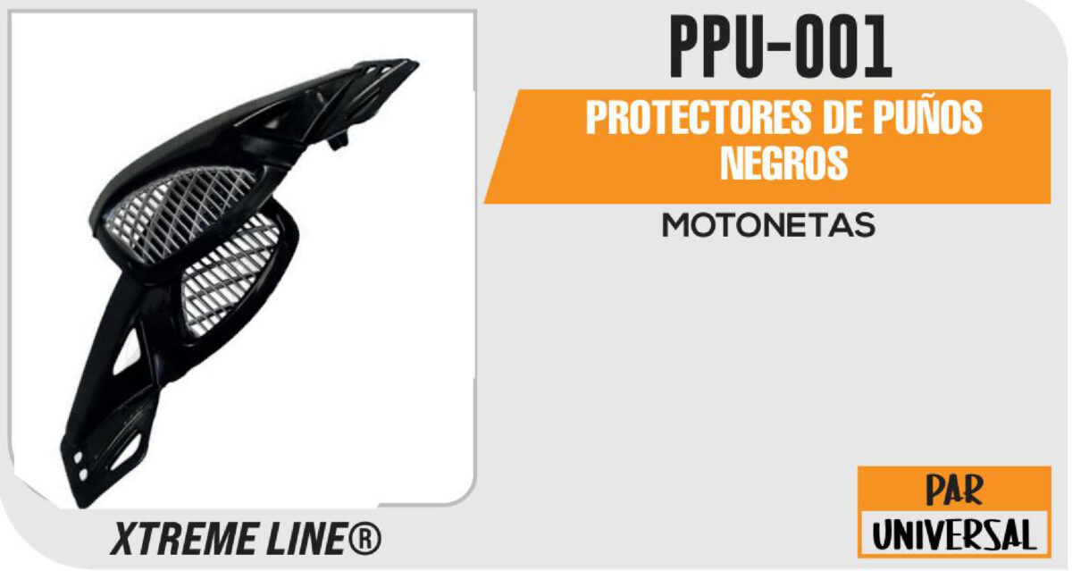 PROTECTORES DE PUÑOS NEGROS