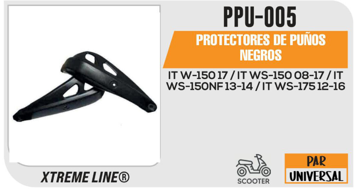 PROTECTORES DE PUÑOS NEGROS