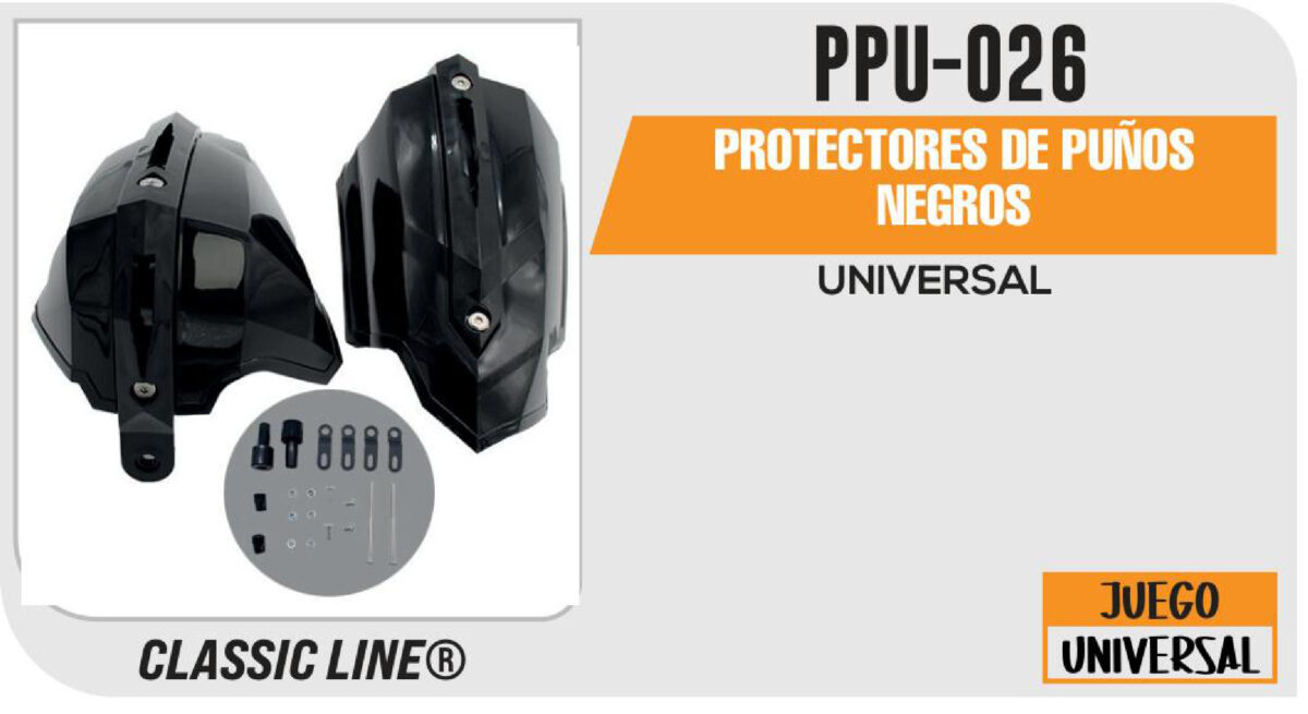 PROTECTORES DE PUÑOS NEGROS