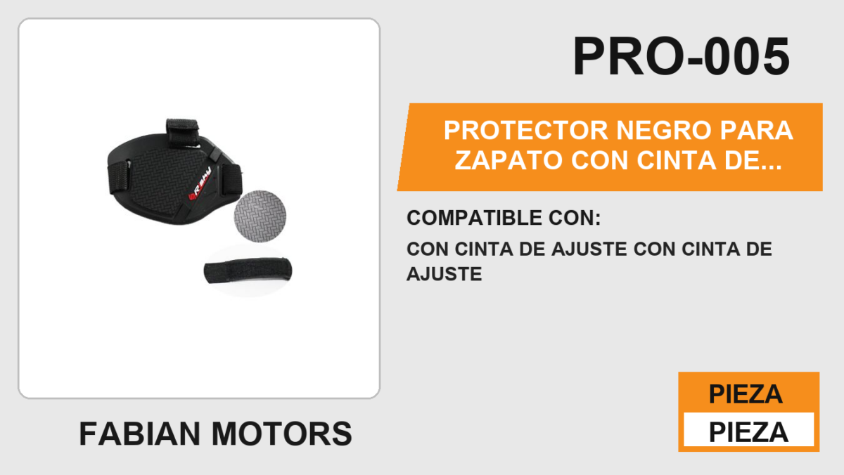 PROTECTOR NEGRO PARA ZAPATO
