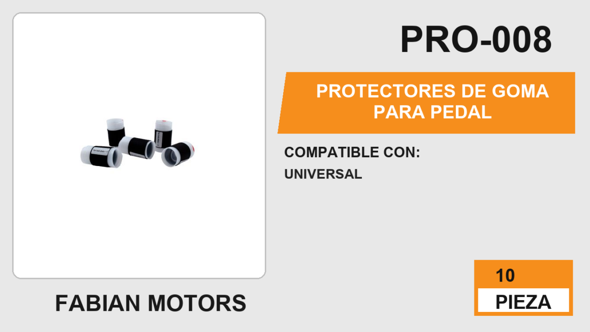 PROTECTORES DE GOMA PARA PEDAL