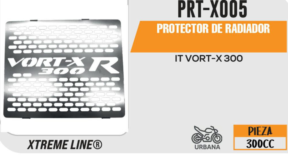 PROTECTOR DE RADIADOR ACERO INOXIDABLE