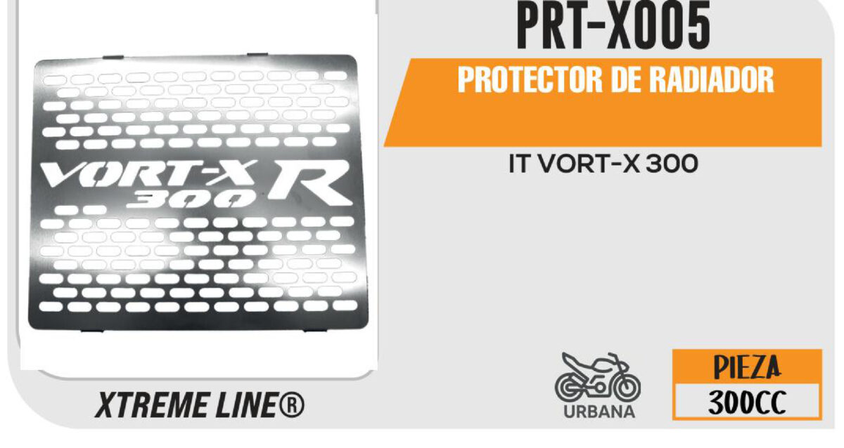PROTECTOR DE RADIADOR ACERO INOXIDABLE