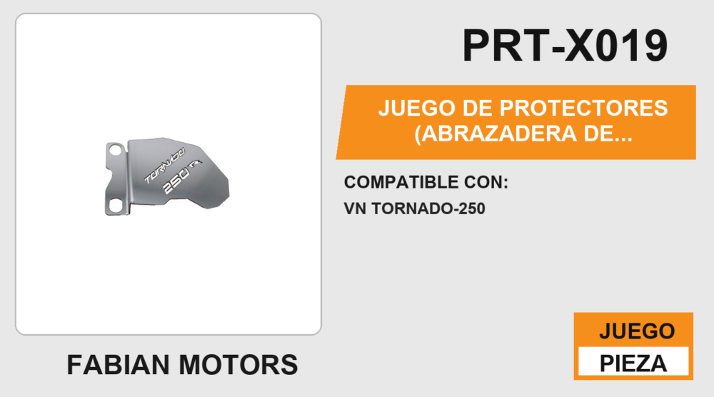 JUEGO DE PROTECTORES (ABRAZADERA DE MANUBRIO, CALIPER, LIQUIDO DE FRENO) ACERO INOXIDABLE