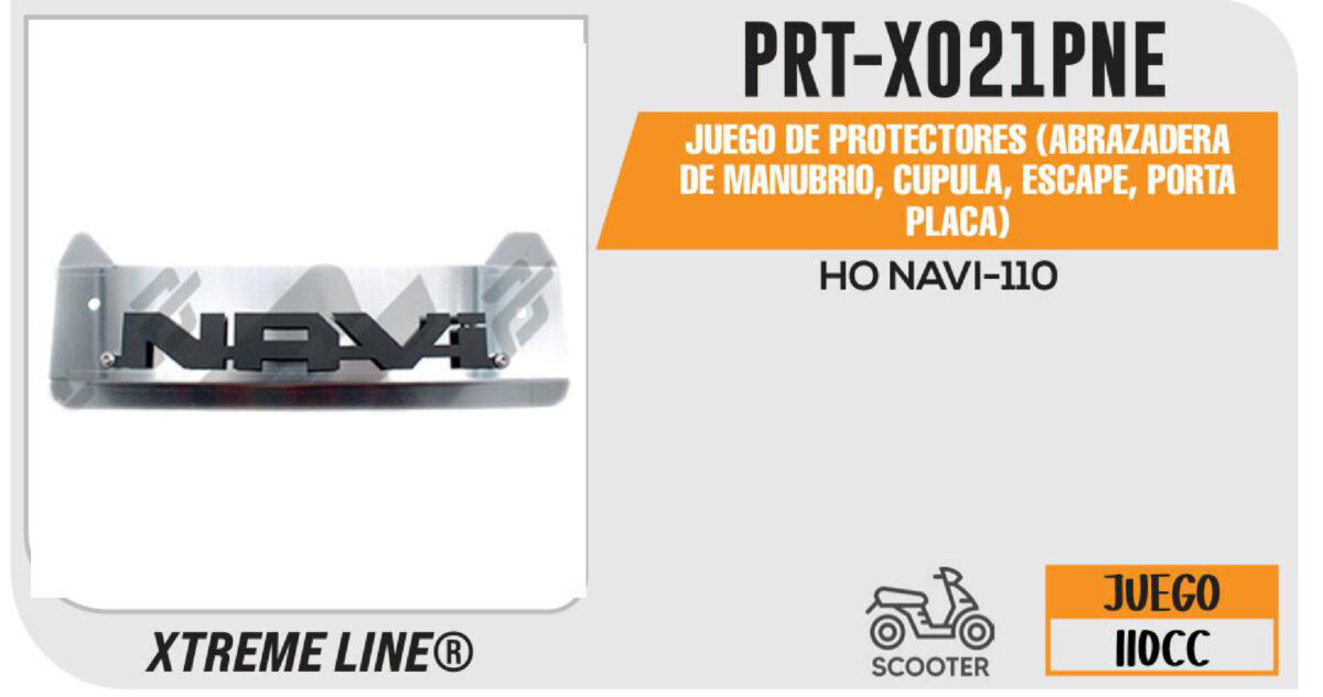 JUEGO DE PROTECTORES (ABRAZADERA DE MANUBRIO, CUPULA, ESCAPE, PORTA PLACA) ACERO INOXIDABLE